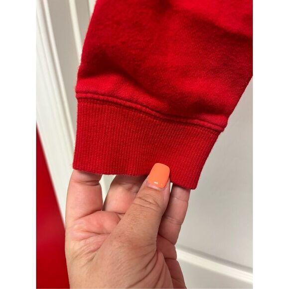 Simply Southern Red Whale Embroidered Quarter Zip Sweatshirt sz S - Picture 5 of 7